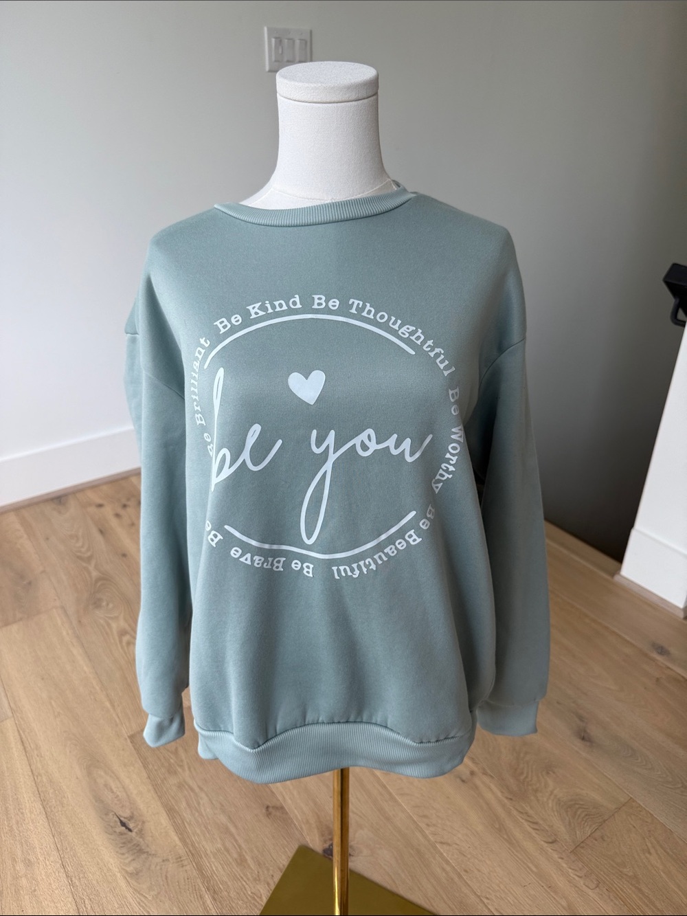 Be You Sage Graphic Sweatshirt